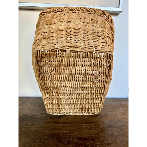 Vintage Rustic Woven Handled Basket | Cottagecore Farmhouse - Picture 7 of 7